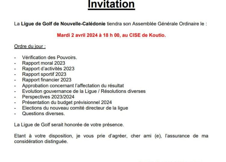 Élection du nouveau comité directeur de la Ligue